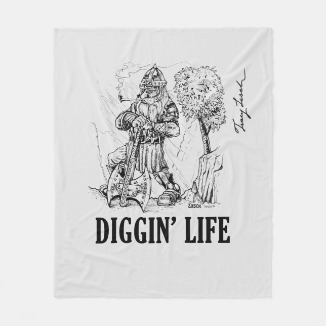 Diggin' Life Fleece Blanket (Vorderseite)