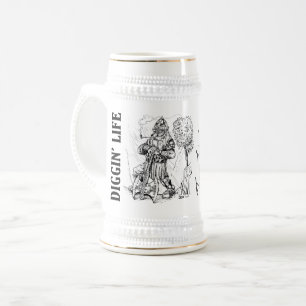 "Diggin' Life Gamers Beer Stein Bierglas