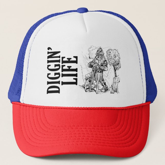 Diggin" Life Trucker Hat Truckerkappe (Vorderseite)