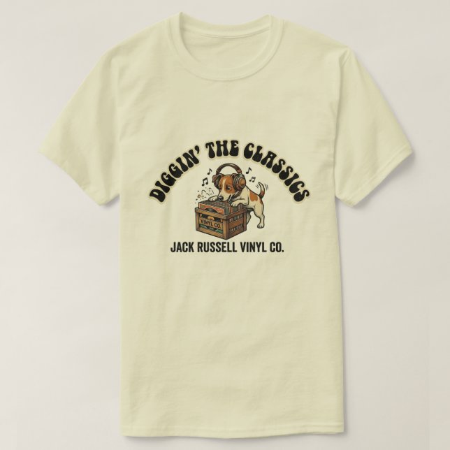 Diggin 'The Classics - Jack Russell Vinyl Co. T-Shirt (Design vorne)