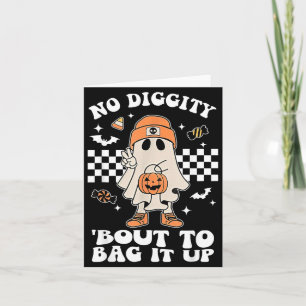 Diggity Wird Halloween Gruseligen Geist Einpacken Karte