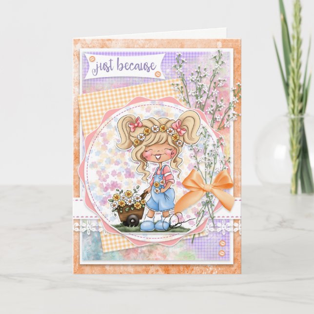 Digi Doodles nur, weil Grußkarte Karte (Vorderseite)