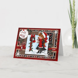 Digi Doodles versiegelt mit Kiss Weihnachtskarte Feiertagskarte