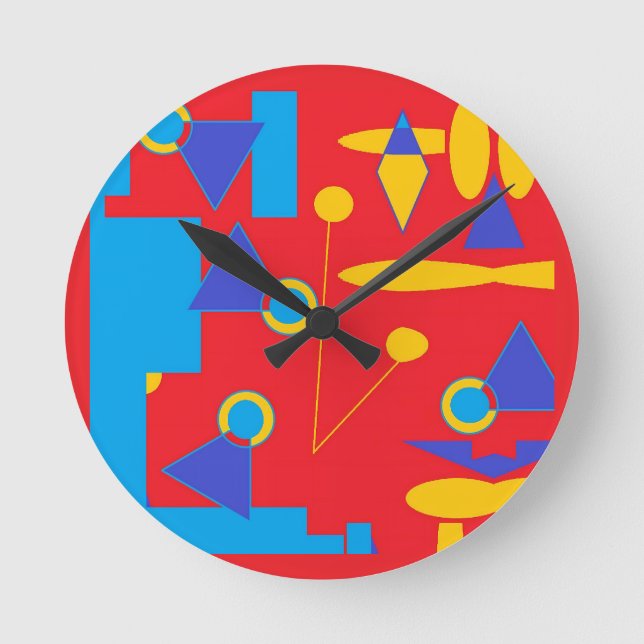 Digisketch 24-A Runde Wanduhr (Vorderseite)