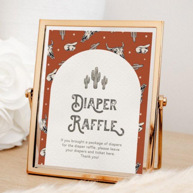 Digital 8 x 10 Western Diaper Raffle Sign Poster (Von Creator hochgeladen)