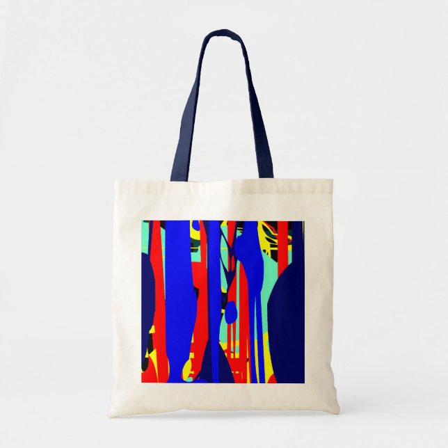 Digital Abstrakt Expressionist 01 Tragetasche (Vorne)