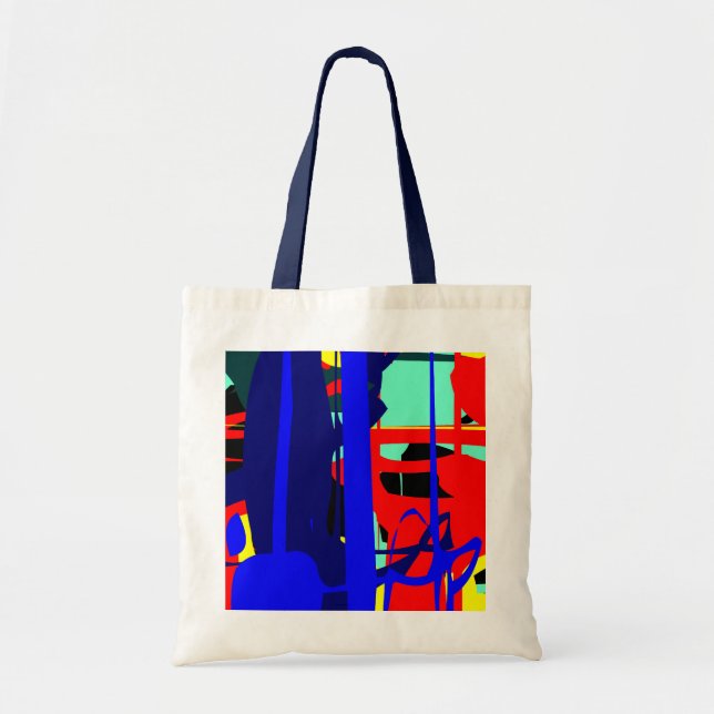 Digital Abstrakt Expressionist 03 Tragetasche (Vorne)