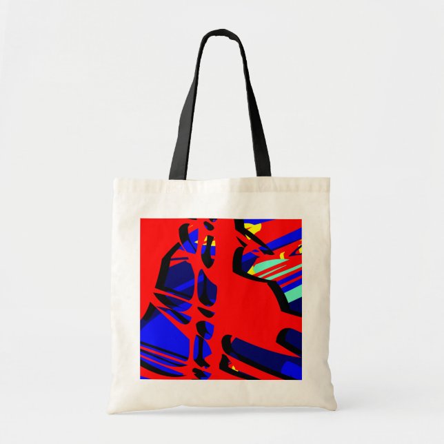 Digital Abstrakt Expressionist 05 Tragetasche (Vorne)