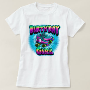 Digital Airbrush Birthday Girl T - Shirt