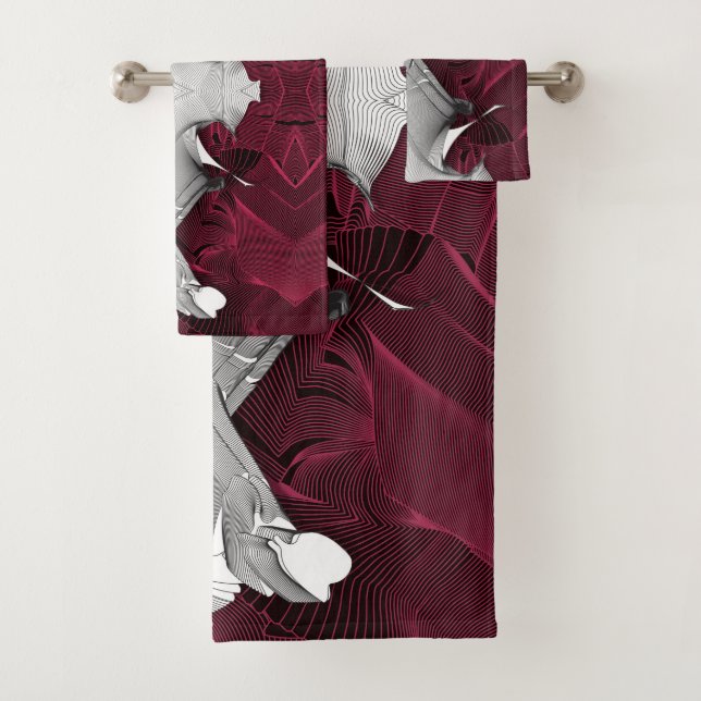 Digital Art Abbildung Badhandtuch Set (Insitu)