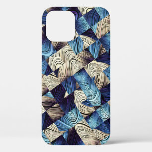Digital Art Blue Abstrakt Squares Case-Mate iPhone Hülle