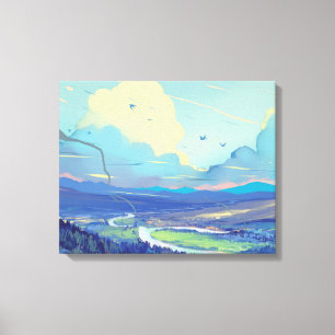 Digital Art Premium Wrapped Canvas (Gloss) Leinwanddruck