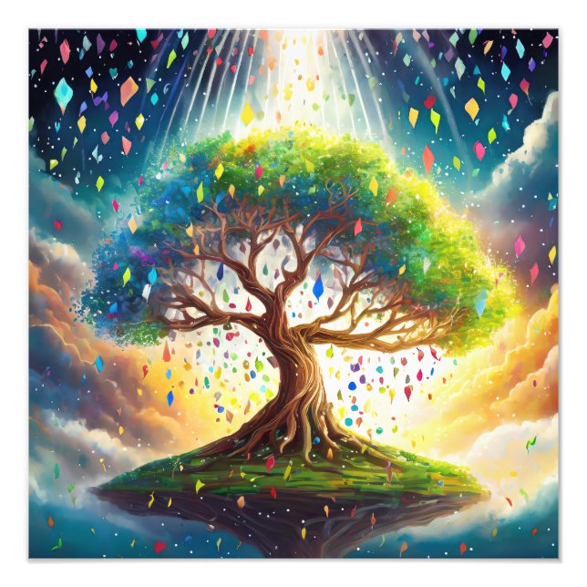 Digital Art Tree of Life Fotodruck (Vorne)