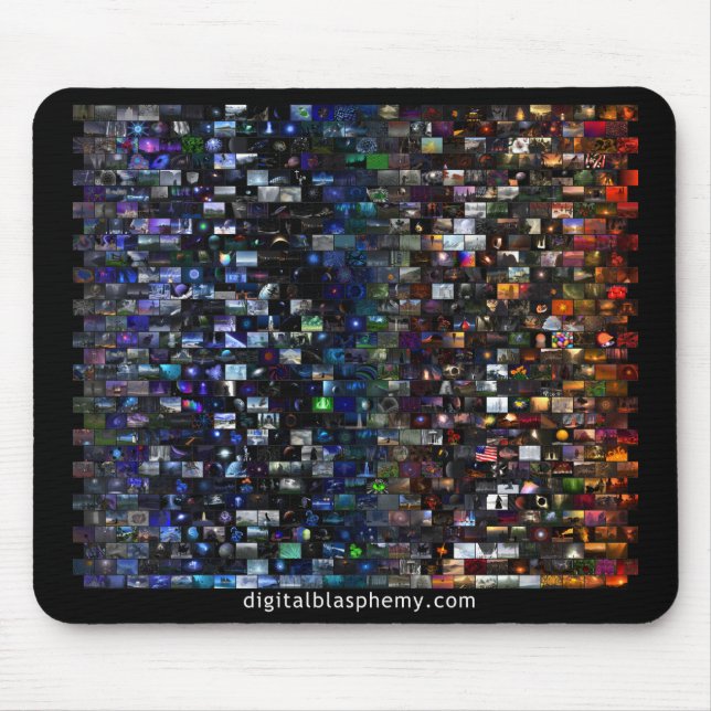 Digital-Blasphemie-Spektrum-Mosaik Mousepad (Vorne)