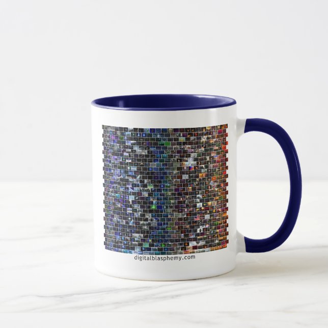 Digital-Blasphemie-Spektrum-Mosaik Tasse (Rechts)