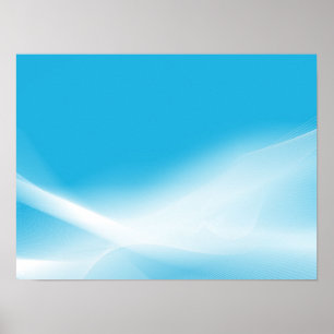 DIGITAL BLUE SKY WHITE CLOUUDS WIRBEL RANDOM POSTER