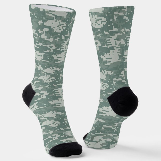 Digital Camouflage Army Woodland Camouflage Socken (Gewinkelt)