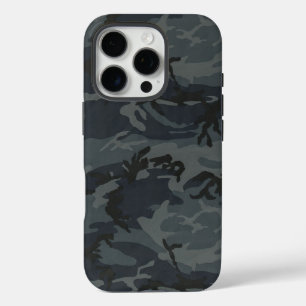 Digital-Camouflage der Navy in der Nacht iPhone 16 Pro Hülle