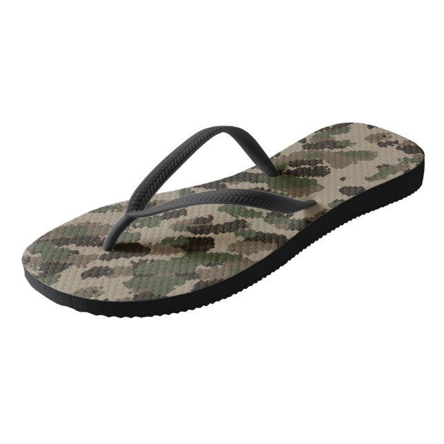 Digital Camouflage Flip Flops (Schrägansicht)