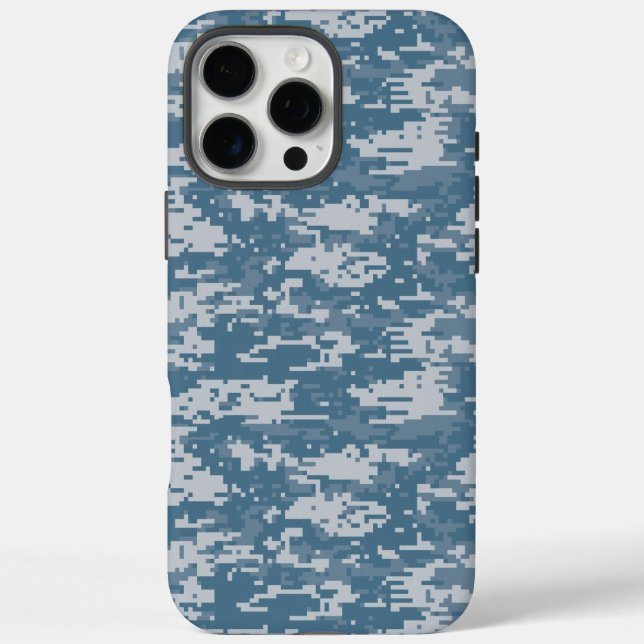 Digital Camouflage Navy Blue Military Camouflage Case-Mate iPhone Hülle (Rückseite)