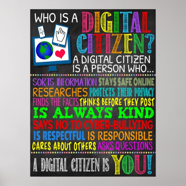 Digital Citizen Classroom Poster (Vorne)