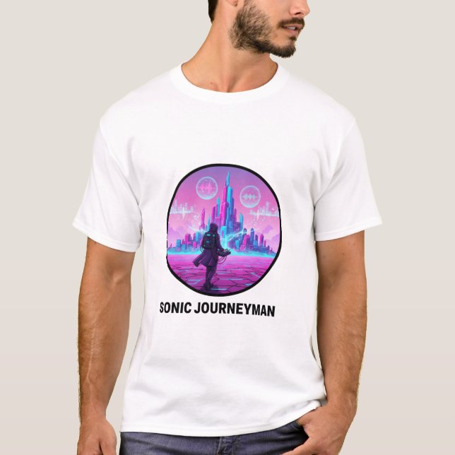 Digital Desert Wanderer DJ T-Shirt (Vorderseite)