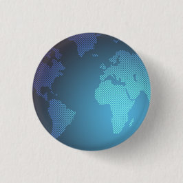 Digital Dot World Map Gradient Art Button