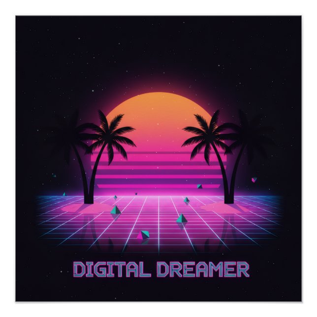 Digital Dreamer High-Gloss Poster (Vorderseite)