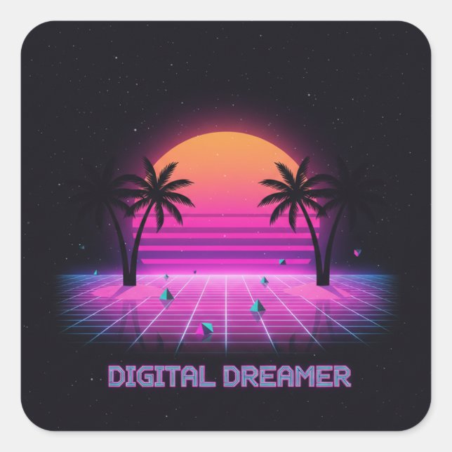 Digital Dreamer Holographic Style Vinyl Sticker (Vorderseite)