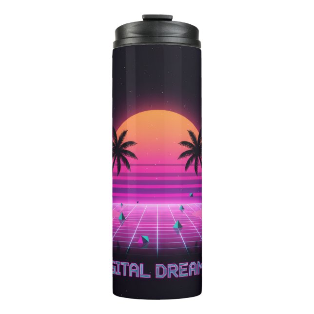Digital Dreamer Isolierter Reisebecher Thermosbecher (Vorderseite)