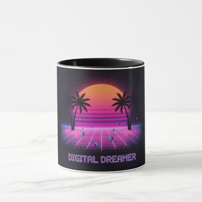 Digital Dreamer Two-Tone Coffee Mug Tasse (Zentrum)