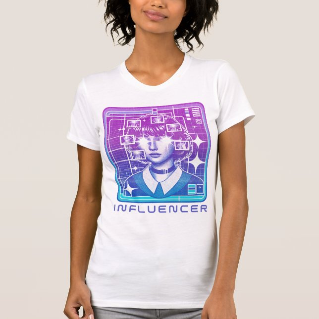 Digital Dreamscape Influencer Tee (Vorderseite)