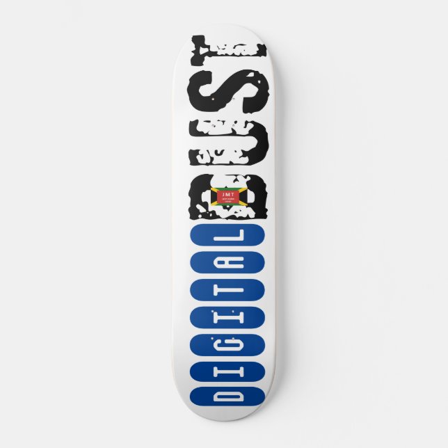 DIGITAL DUST Skateboard (Vorderseite)