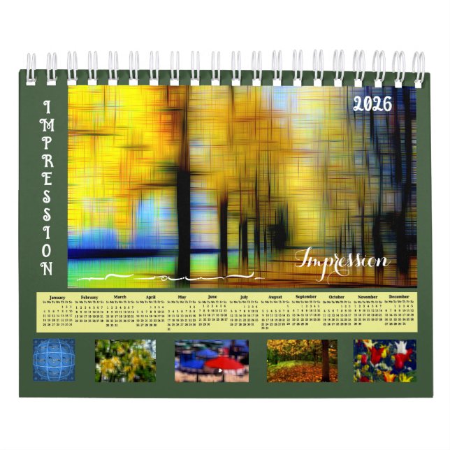 Digital effect of style "impression" calendar kalender (Titelbild)