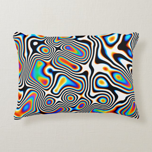 Digital effects. Vibrant abstract background. Colo Dekokissen (Vorderseite)