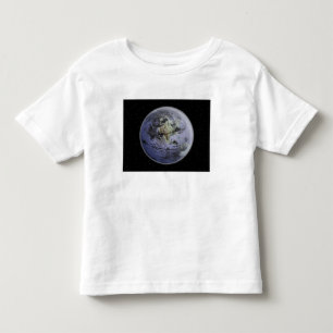 Digital erhöhtes Bild der vollen Erde Kleinkind T-shirt