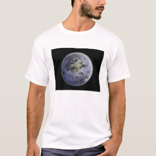 Digital erhöhtes Bild der vollen Erde T-Shirt