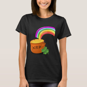 Digital-Gold XRP am Ende der Regenbogen Kräuselun T-Shirt