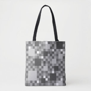 Digital Gray Pixel Little Squares
