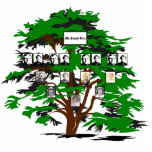 Digital Green Family Tree für ein Foto der vierten Freistehende Fotoskulptur<br><div class="desc">Dieses Vier-Generationen-Baumdiagramm wird auf einem Foto-Statuette eines grünen und braunen digitalen Baumes in vollem Blatt angezeigt. Personalisieren Sie mit Ihren eigenen Fotos. Wenn Sie Probleme mit der Personalisierung haben,  kontaktieren Sie mich bitte unter jen@jenaleefamilystorykeeper.com</div>