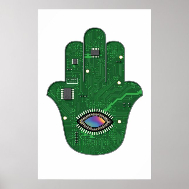 Digital Hamsa Poster (Vorne)