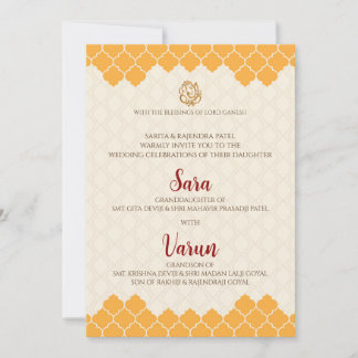 Digital Hindu Wedding Card Indische Hochzeitkarte Einladung