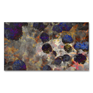 Digital-Hintergrundkunst des Blumen-/Blumenmusters Magnetische Visitenkarte