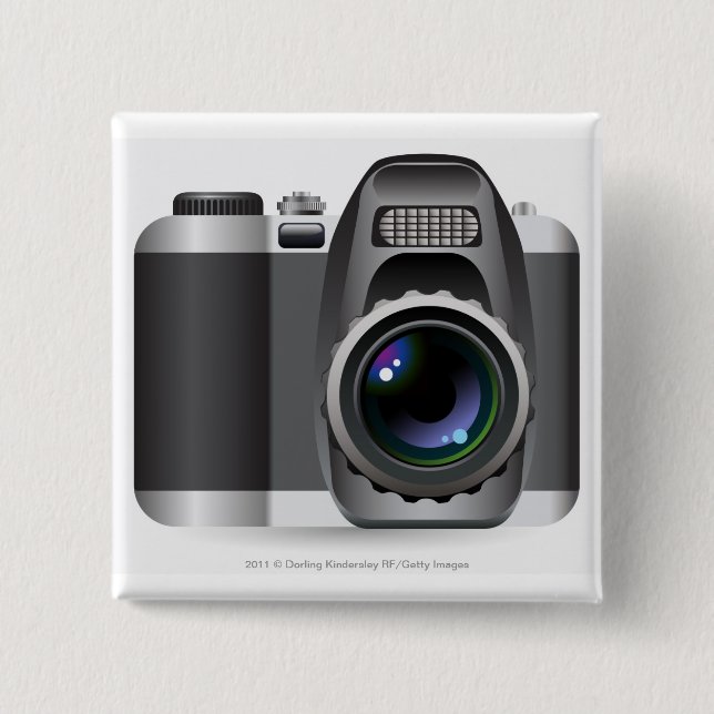 Digital-Illustration der Digitalkamera Button (Vorderseite)