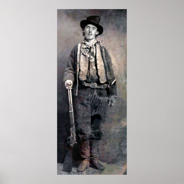 Digital Impressionist BILLY the KID Poster (Vorne)