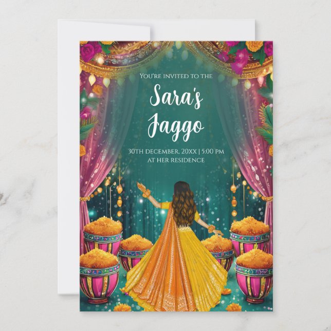 Digital Jaggo Einladungen Jago lädt ein (Vorderseite)