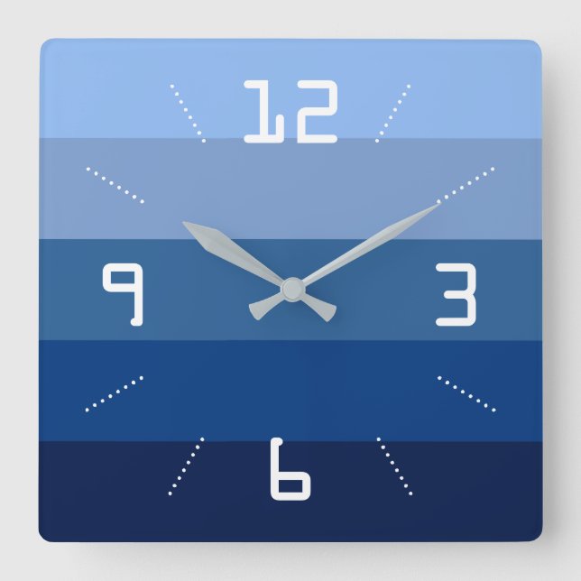 Digital-Jeans Quadratische Wanduhr (Vorderseite)