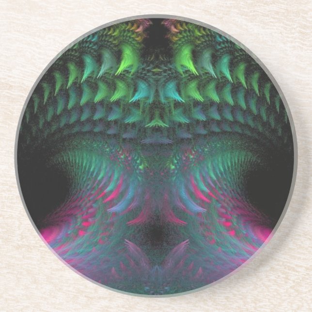 Digital Jellyfish Untersetzer (Vorne)