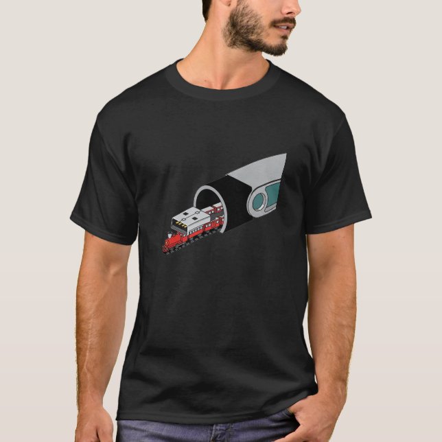 Digital Journey USB Train - Minimalistischer T - S T-Shirt (Vorderseite)