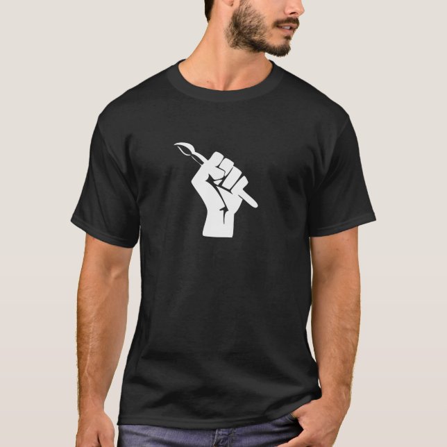 Digital-Kunst-vorderes Logo T-Shirt (Vorderseite)
